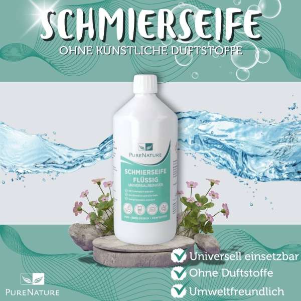 PureNature Olivenöl Schmierseife ohne künstliche Duftstoffe