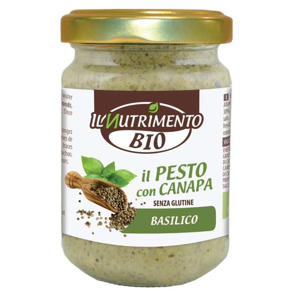 Il Nutrimento Basilikum Hanf Pesto: vegan & laktosefrei Il Nutrimento Basilikum Hanf Pesto: vegan & laktosefrei