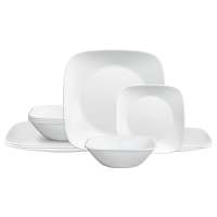 Vorschau: Corelle Glas Geschirr Set weiß - elegantes & langlebiges Design, 12-teilig Vorschau: Corelle Glas Geschirr Set weiß - elegantes & langlebiges Design, 12-teilig