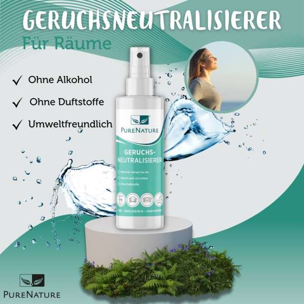 Geruchsneutralisierer für Räume (Spray): Natürlich - Ohne Parfüm