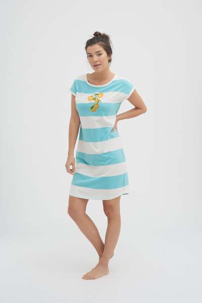 Living Crafts Nachthemd gestreift - Orangen Design