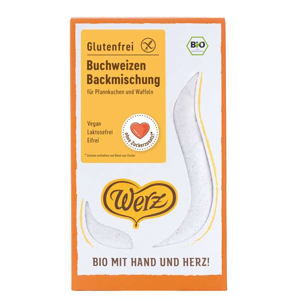 Backmischung Pfannkuchen vegan ohne Ei, Bio Buchweizen Backmischung Pfannkuchen vegan ohne Ei, Bio Buchweizen