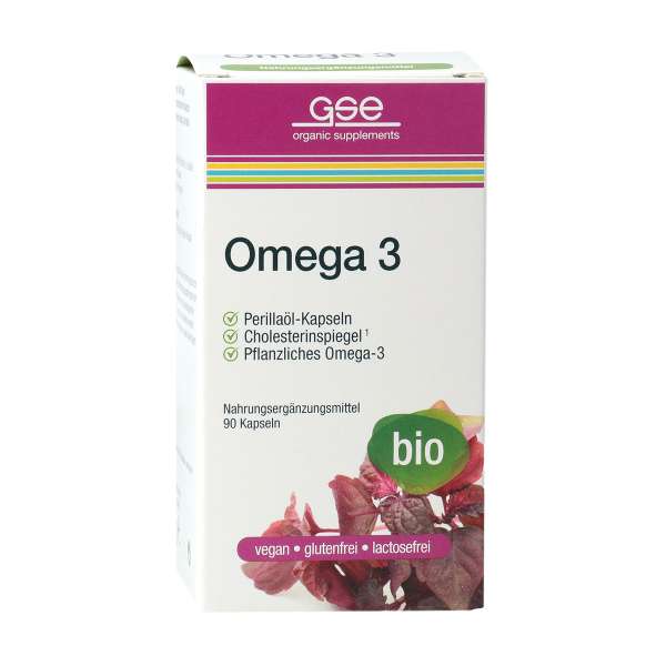Omega 3 Bio Perillaöl Kapseln vegan, 90 Kapseln Omega 3 Bio Perillaöl Kapseln vegan, 90 Kapseln