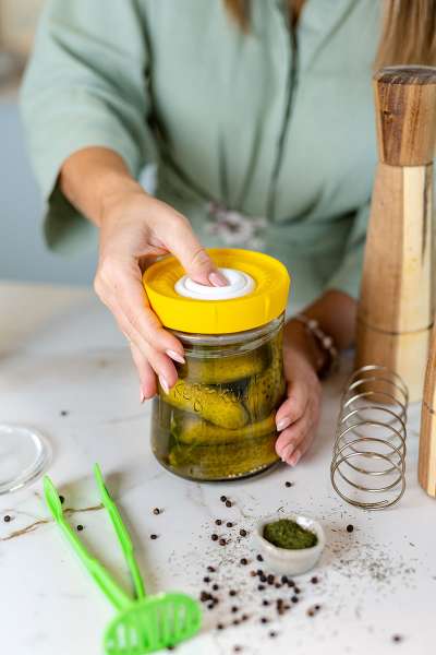Kefirko Veggie Fermenter Gemüse-Fermentierer gelb