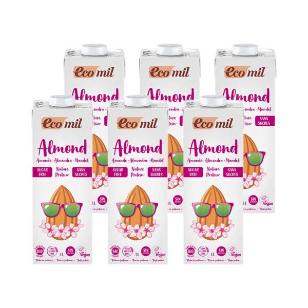 Protein Mandeldrink Ecomil Mandeldrink Protein 6x 1000 ml Protein Mandeldrink Ecomil Mandeldrink Protein 6x 1000 ml