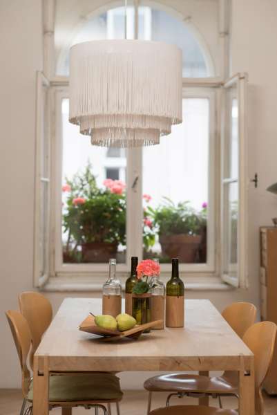 WeinLicht grün - Windlicht aus Glas & Holz von Side by Side