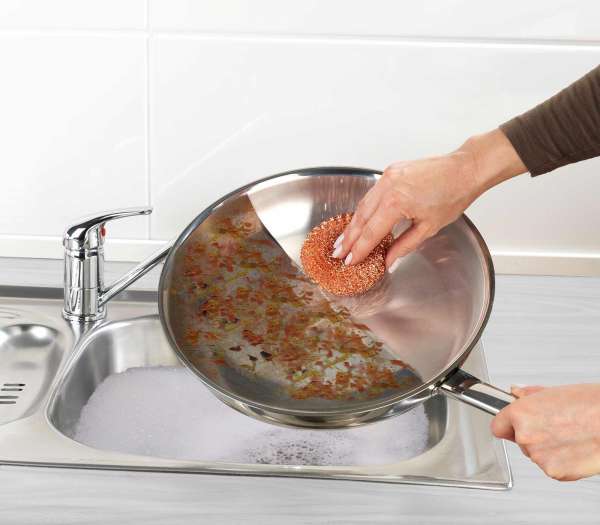 PureNature Kupferschwamm im 3er Set - reinigt ohne Kratzer