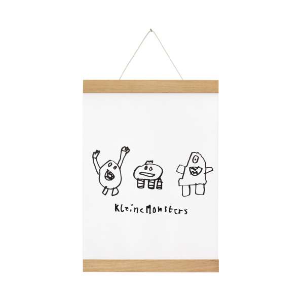 Side by Side - Magnetische Posterleiste Eiche hell - für DIN A4 Formate