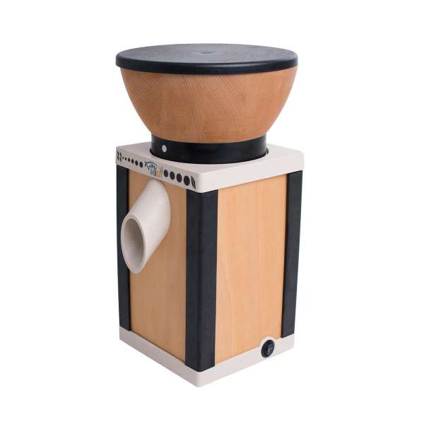 KoMoMio - 360 Watt Getreidemühle aus Holz mit farbigen Elementen