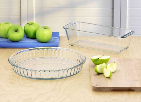 Obstkuchenform aus Glas, spülmaschinenfest und nickelfrei