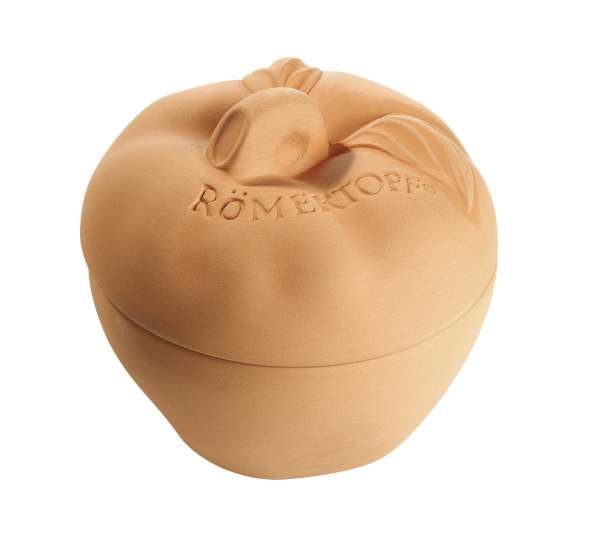Römertopf Apfelbräter für Bratapfel mit Marzipan im Ofen Römertopf Apfelbräter für Bratapfel mit Marzipan im Ofen
