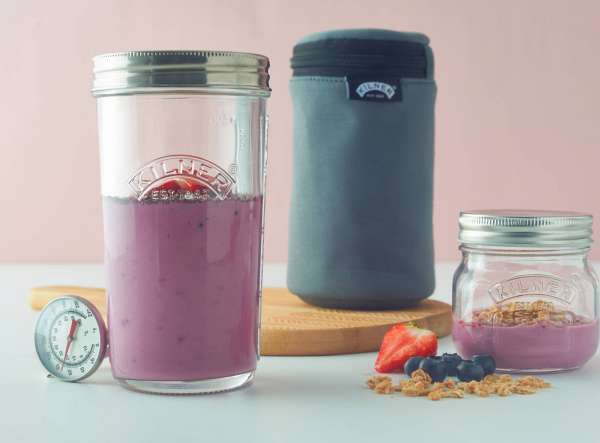 Joghurtbereiter ohne Strom von Kilner - Glas Set - Ohne Plastik