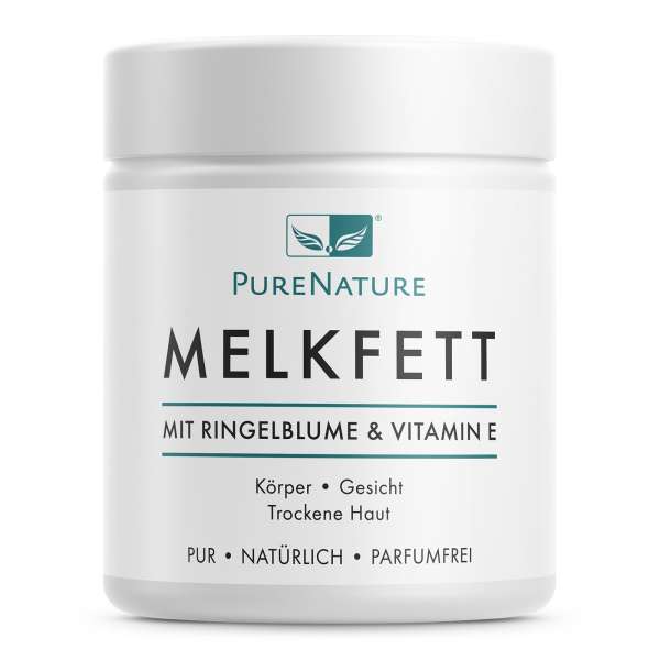 PureNature Melkfett ohne Mineralöl & Parfüm, mit Vitamin E PureNature Melkfett ohne Mineralöl & Parfüm, mit Vitamin E