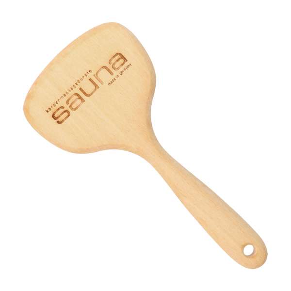 PureNature Saunabürste mit Massagebürste-Naturborsten