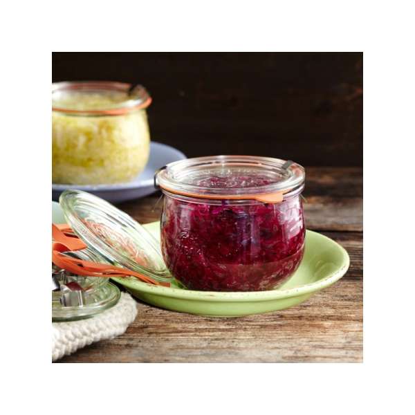 WECK Tulpenglas 580 ml mit Glasdeckel – 6 Stück