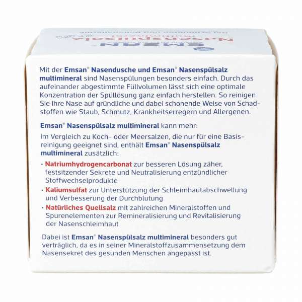 Emsan Nasenspülsalz kaufen & die Nase sanft reinigen und pflegen