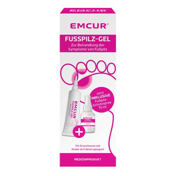 Emcur Gel gegen Fußpilz im Set - Anti Fußpilz Spray gratis Emcur Gel gegen Fußpilz im Set - Anti Fußpilz Spray gratis