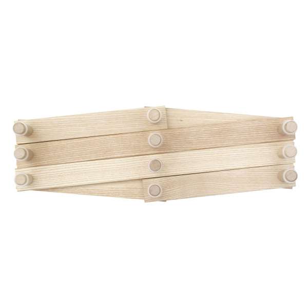 Holz Wandgarderobe mit vielen Haken - Side by Side Design