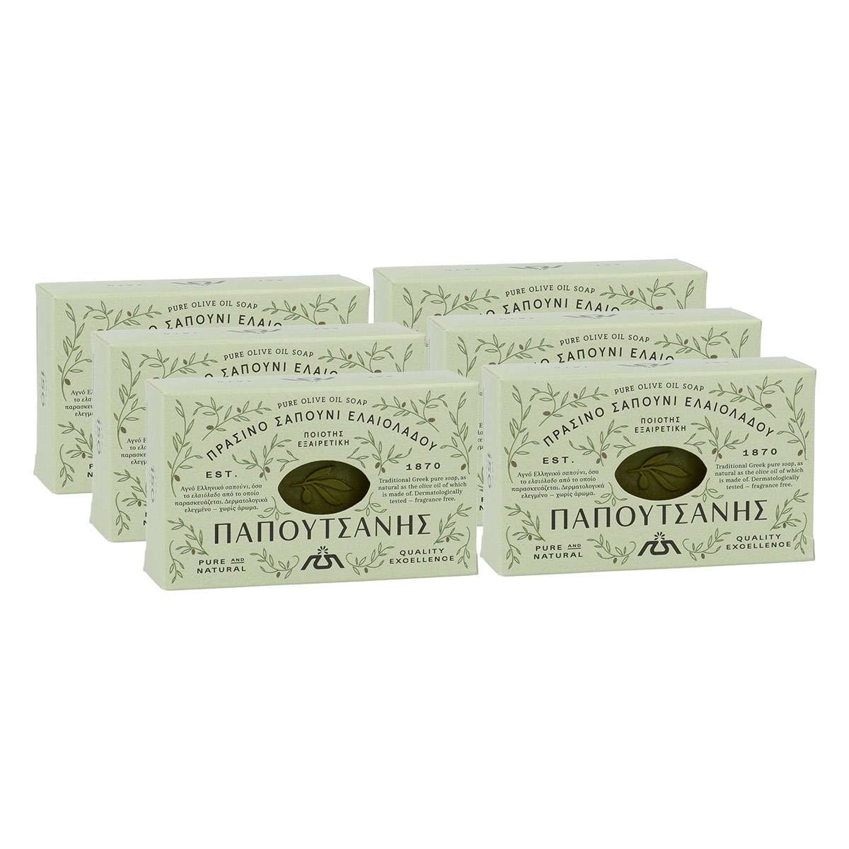 Griechische Olivenölseife kaufen - günstiger Sparpack, 6x