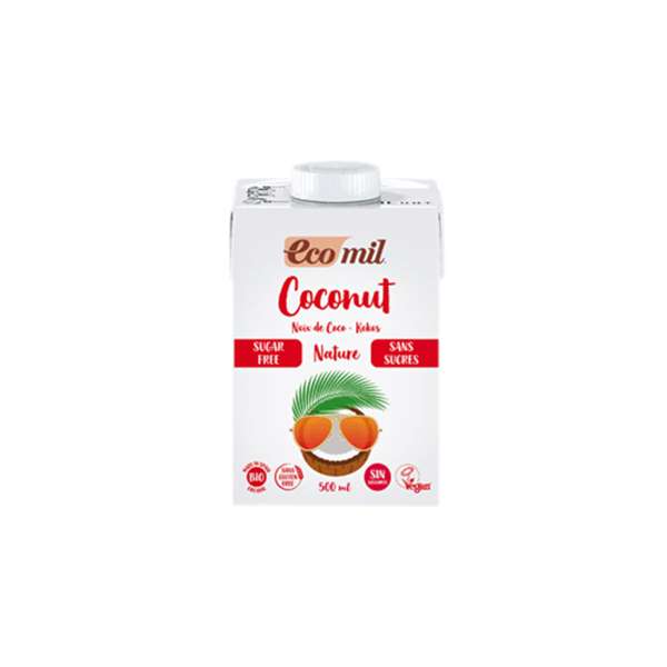 Genuss ohne Zusatz von Zucker: Ecomil Bio-Kokosmilch 500 ml Genuss ohne Zusatz von Zucker: Ecomil Bio-Kokosmilch 500 ml