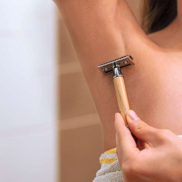 EcoYou Rasierhobel Olivenholz Holzgriff - für plastikfreies Badezimmer