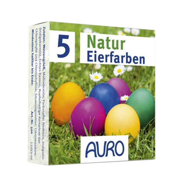 Natürliche Eierfarben - Eierfärben mit Naturfarben von Auro Natürliche Eierfarben - Eierfärben mit Naturfarben von Auro