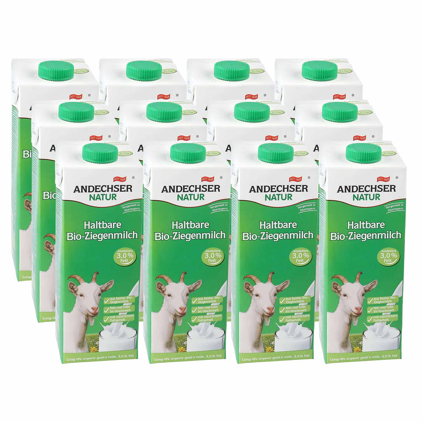 Bio Ziegenmilch haltbar 12er Sparpack günstig online kaufen