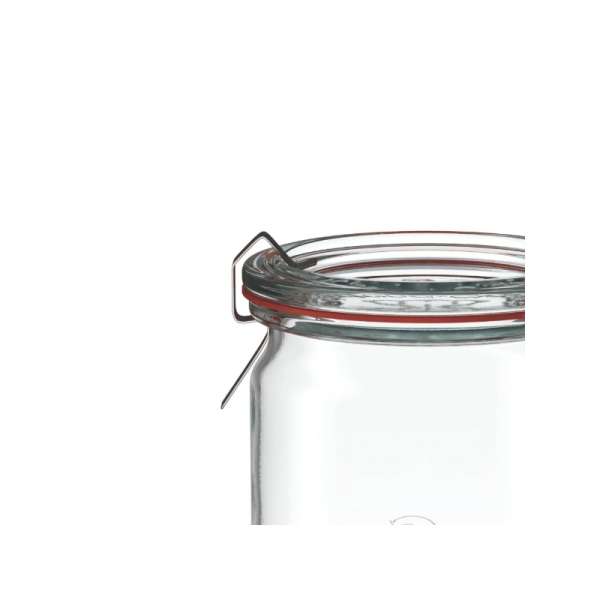 WECK Zylinderglas 1590 ml mit Glasdeckel – 6 Stück