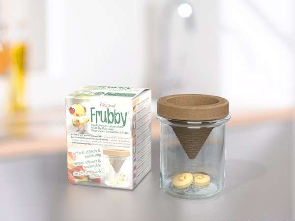 Frubby Fruchtfliegenfalle als natürliche Obstfliegenfalle