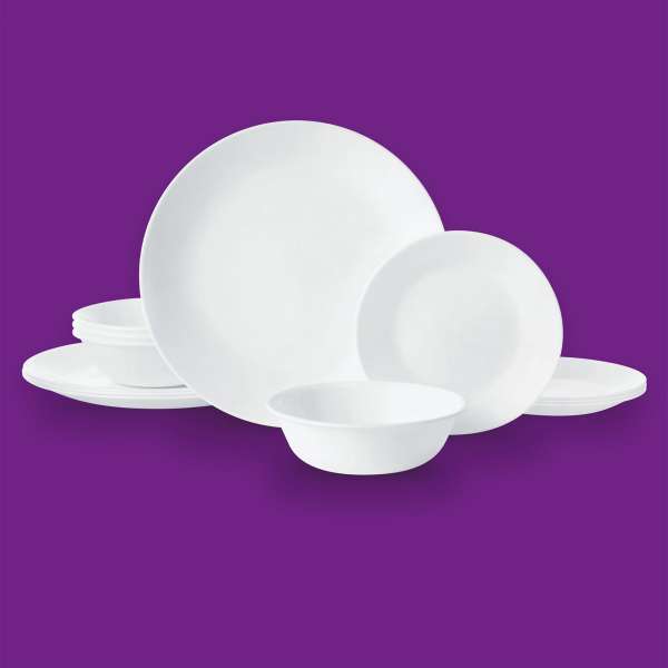 Geschirr Set weiß spülmaschinenfest von Corelle, 12-teilig kaufen