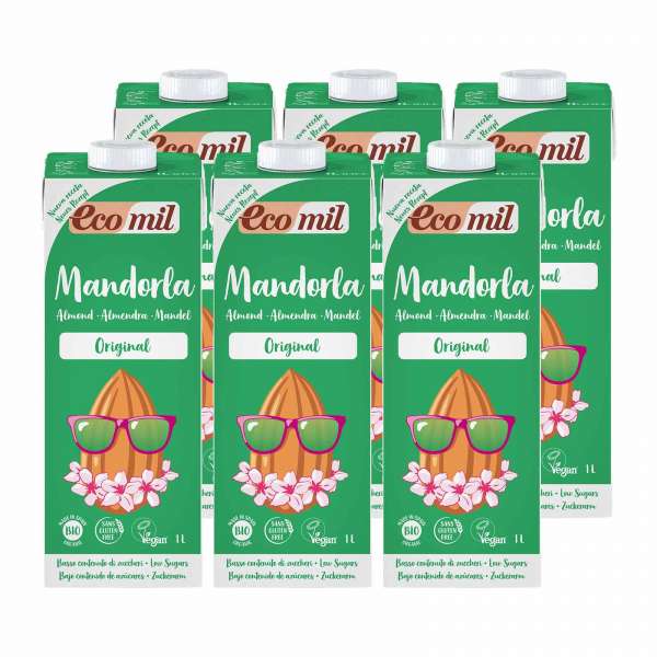 Mandorla Mandelmilch laktosefrei im 6x1l Sparpack kaufen Mandorla Mandelmilch laktosefrei im 6x1l Sparpack kaufen
