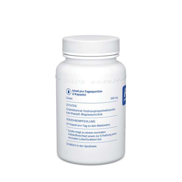 Pure Encapsulations Cholin Kapseln, vegan, für die Leber