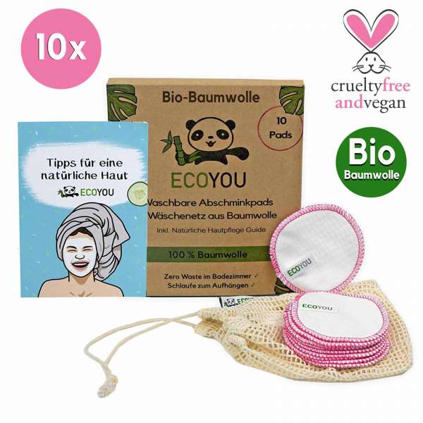 Reinigungspads Gesicht - waschbare Alternative für Wattepads