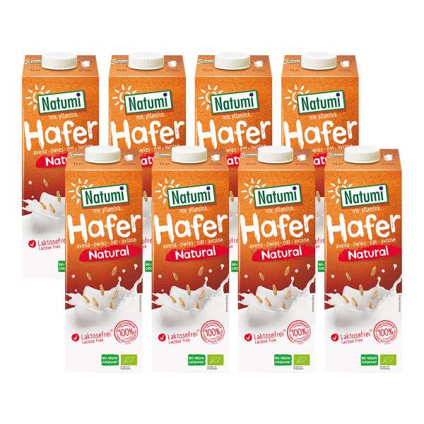 Natumi Haferdrink aus Bio-Hafer im 8er Sparpack bestellen Natumi Haferdrink aus Bio-Hafer im 8er Sparpack bestellen