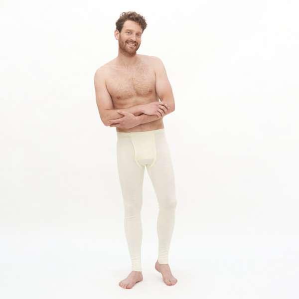 Living Crafts Herren lange Unterhose Jonathan aus Bio-Baumwolle