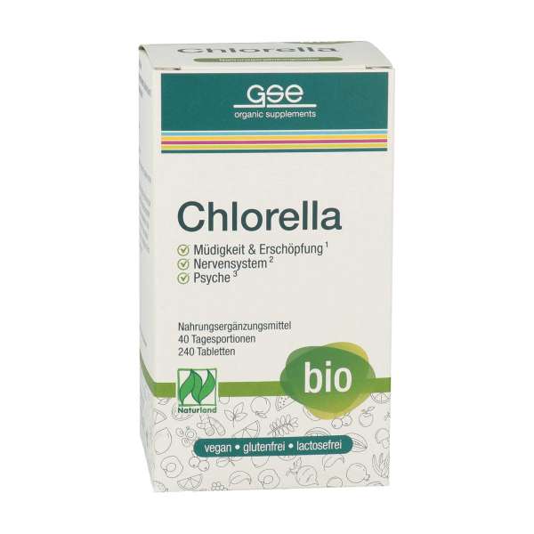 Bio Chlorella GSE Naturland & Bio zertifiziert Bio Chlorella GSE Naturland & Bio zertifiziert