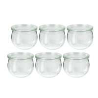 Weckglas Tulpe 580ml- 6 Gläser im Set zum Einmachen und als Deko Weckglas Tulpe 580ml- 6 Gläser im Set zum Einmachen und als Deko