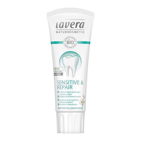 Lavera Zahncreme sensitive & repair ohne Titandioxid Lavera Zahncreme sensitive & repair ohne Titandioxid