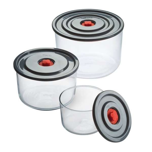 Simax luftdichte Glasbehälter mit Deckel im 3er Set Simax luftdichte Glasbehälter mit Deckel im 3er Set