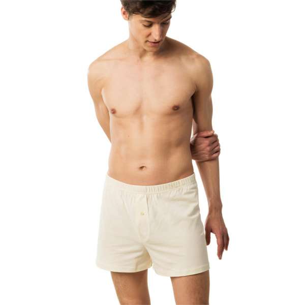 Sportliche Herren Boxershorts mit Eingriff - Bio Baumwolle