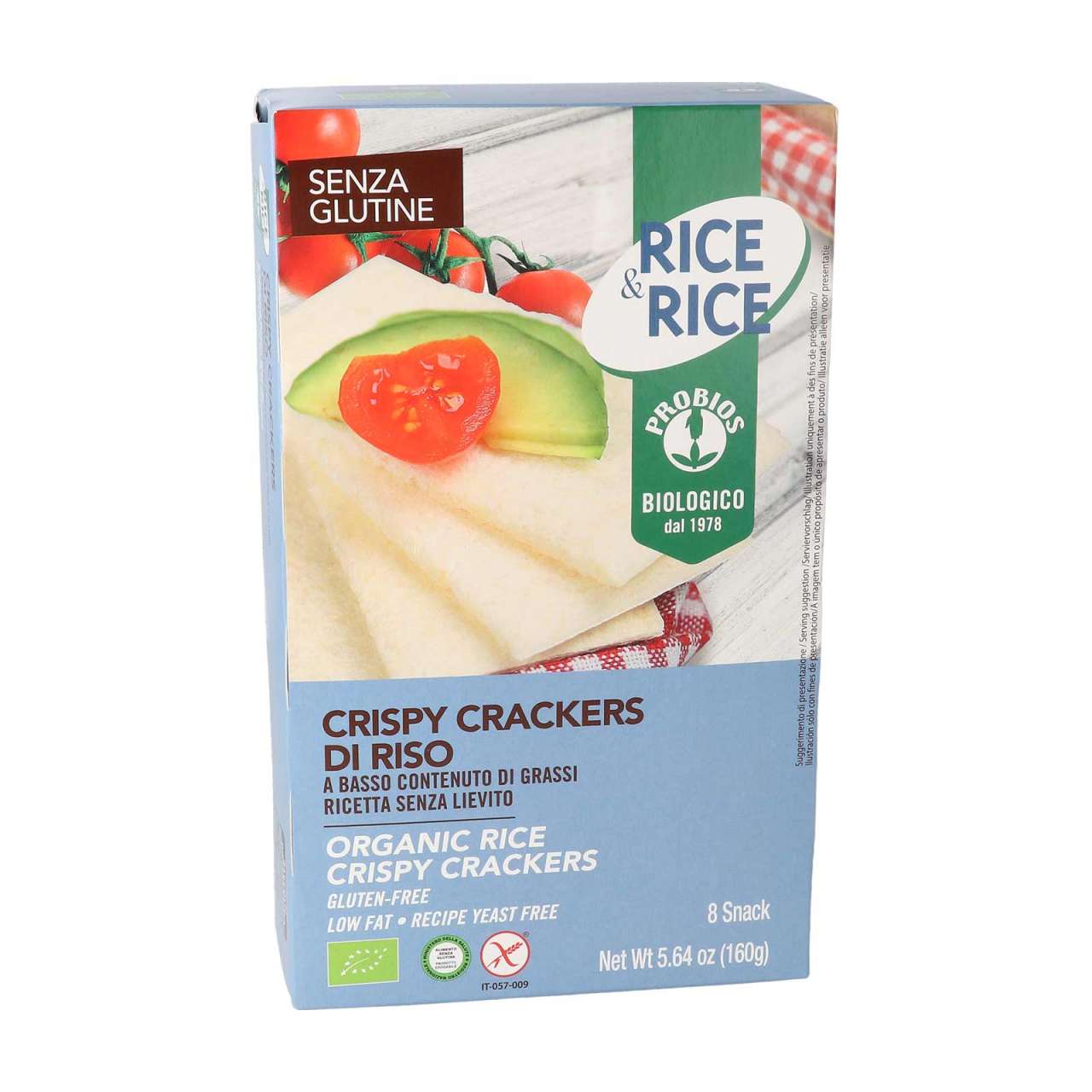 Reis Cracker Natur - Bio Knusperbrot glutenfrei & vegan