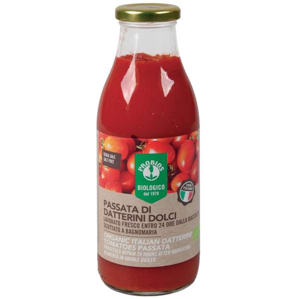 Probios Bio passierte Tomaten in der Glasflasche Probios Bio passierte Tomaten in der Glasflasche