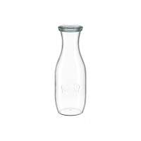 WECK Glaskaraffe 1000 ml mit Glasdeckel – 6 Stück