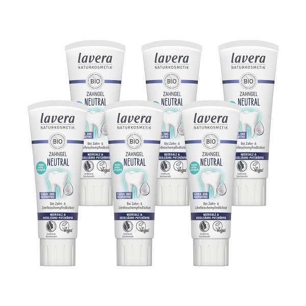 Lavera Neutral Zahngel im günstigen Sparpack kaufen - 6x75ml Lavera Neutral Zahngel im günstigen Sparpack kaufen - 6x75ml