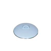 RIESS Emaille-Deckel Blau mit Chromrand – Ø 18 und 24 cm