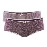 Living Crafts Hipster Panty Damen in Trendfarbe Merlot - 2er Pack Living Crafts Hipster Panty Damen in Trendfarbe Merlot - 2er Pack