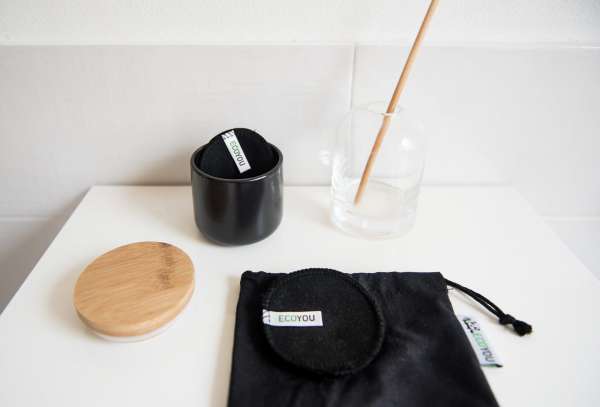 EcoYou Abschminkpads schwarz - 10er Set aus Bio Baumwolle