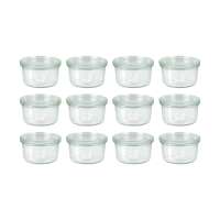 Kleine Weckgläser mit Deckel im günstigen 12er Spar-Set - 165 ml