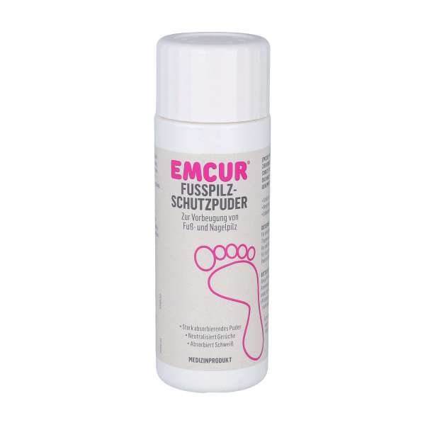 EMCUR Fußpilz-Puder - Schutzpuder & Vorbeugung von Fuß-& Nagelpilz EMCUR Fußpilz-Puder - Schutzpuder & Vorbeugung von Fuß-& Nagelpilz