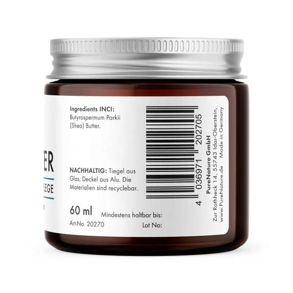 PureNature Sheabutter - 100% Naturprodukt ohne Zusätze